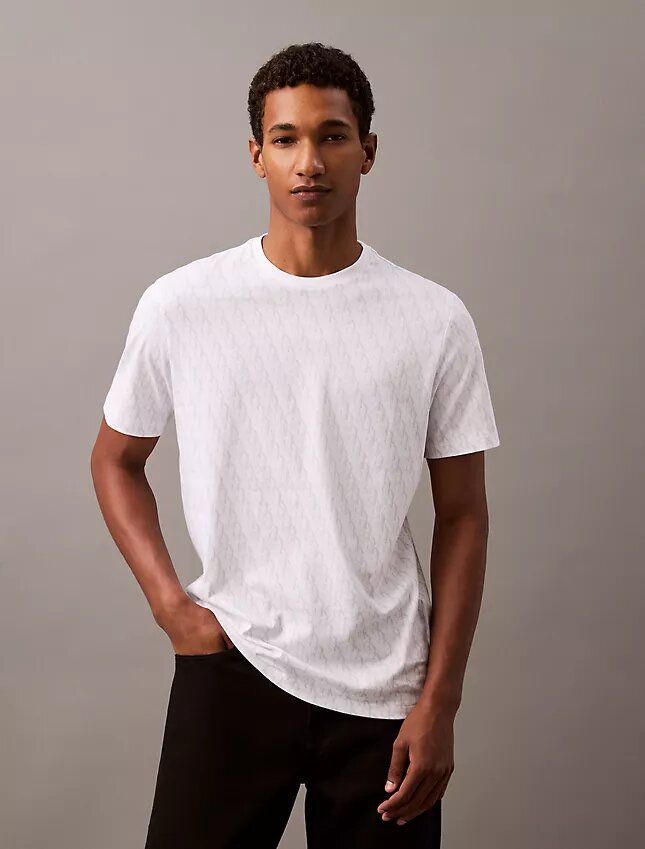 T-shirt clássica com Monogram integral Liquid Touch T-shirt clássica com Monogram integral Liquid Touch
