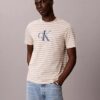 T-shirt clássica com riscas gráficas Monologo T-shirt clássica com riscas gráficas Monologo