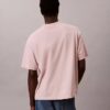 T-shirt clássica de gola redonda com logótipo estampado em cor desbotada T-shirt clássica de gola redonda com logótipo estampado em cor desbotada