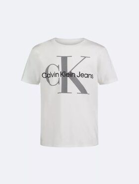 T-shirt clássica de gola redonda Monologo para meninos