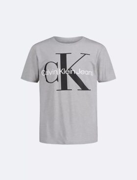 T-shirt clássica de gola redonda Monologo para meninos