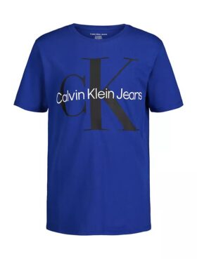 T-shirt clássica de gola redonda Monologo para meninos