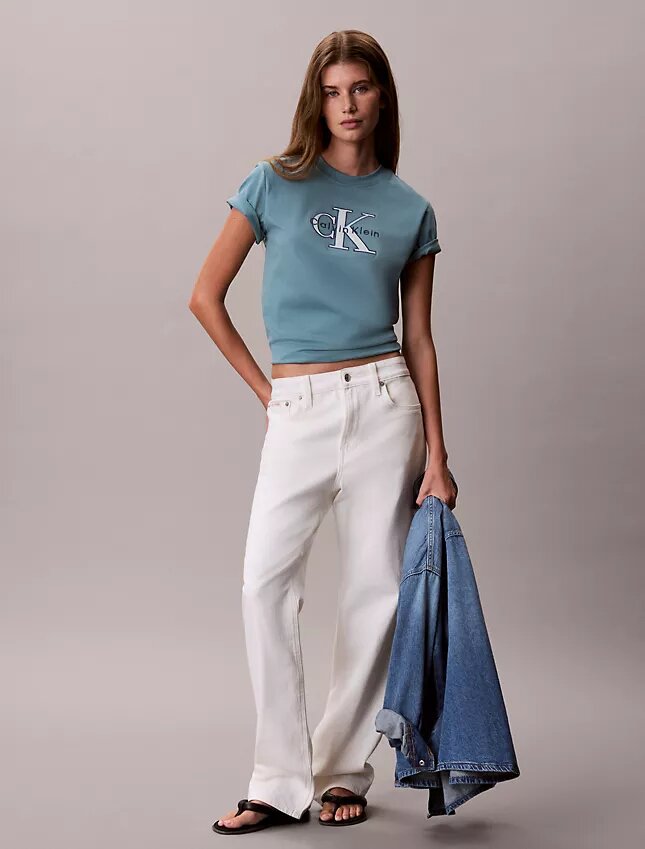 T-shirt clássica Monologo em dois tons T-shirt clássica Monologo em dois tons