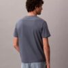 T-shirt com bolso em jersey de algodão