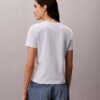 T-shirt com decote em V e Monogram