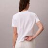 T-shirt com decote em V e Monogram