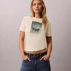 T-shirt com logótipo de palmeira T-shirt com logótipo de palmeira