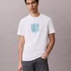 T-shirt com logótipo gráfico Calvin Klein moderno