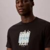 T-shirt com logótipo gráfico Calvin Klein moderno