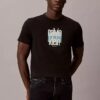 T-shirt com logótipo gráfico Calvin Klein moderno