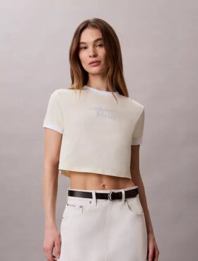 T-shirt curta com logótipo