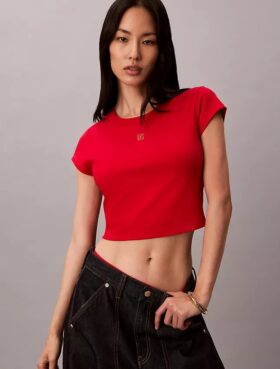 T-shirt curta com logótipo do Ano Novo Lunar