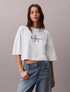 T-shirt curta e de corte largo Monologo