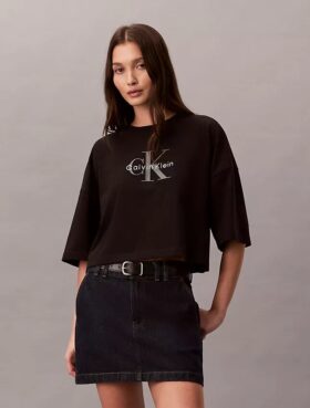 T-shirt curta e de corte largo Monologo