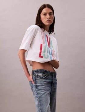 T-shirt curta e folgada Marc Hundley Pride Viva Love