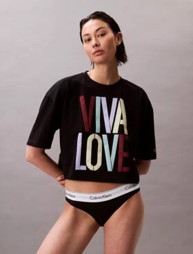 T-shirt curta e folgada Marc Hundley Pride Viva Love