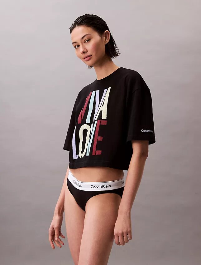T-shirt curta e folgada Marc Hundley Pride Viva Love T-shirt curta e folgada Marc Hundley Pride Viva Love