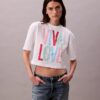 T-shirt curta e folgada Marc Hundley Pride Viva Love T-shirt curta e folgada Marc Hundley Pride Viva Love