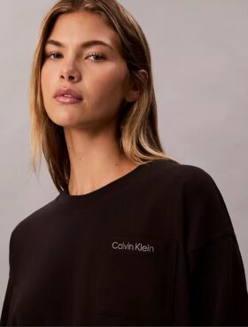 T-shirt curta em jersey de algodão com logótipo T-shirt curta em jersey de algodão com logótipo