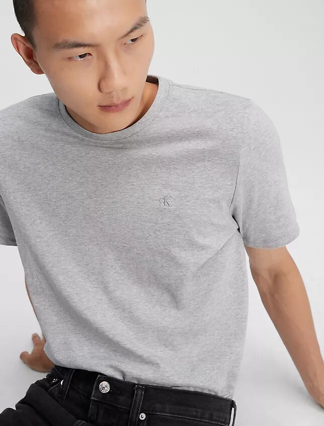 T-shirt de algodão suave com Monogram T-shirt de algodão suave com Monogram