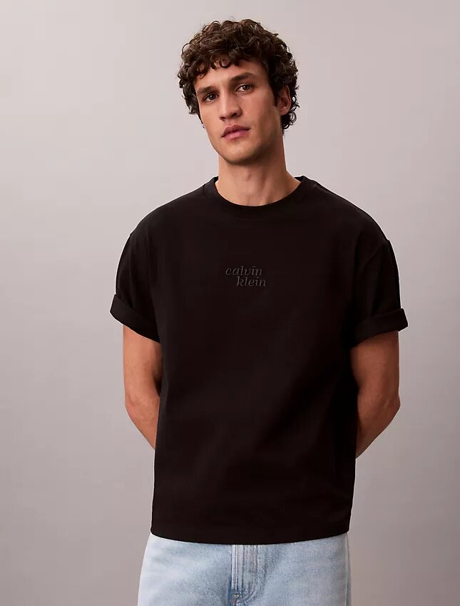 T-shirt de corte descontraído com logótipo de 1989 bordado T-shirt de corte descontraído com logótipo de 1989 bordado