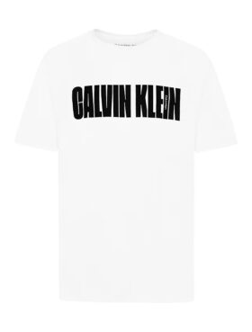 T-shirt de gola redonda com logótipo Ck em letras maiúsculas para meninos