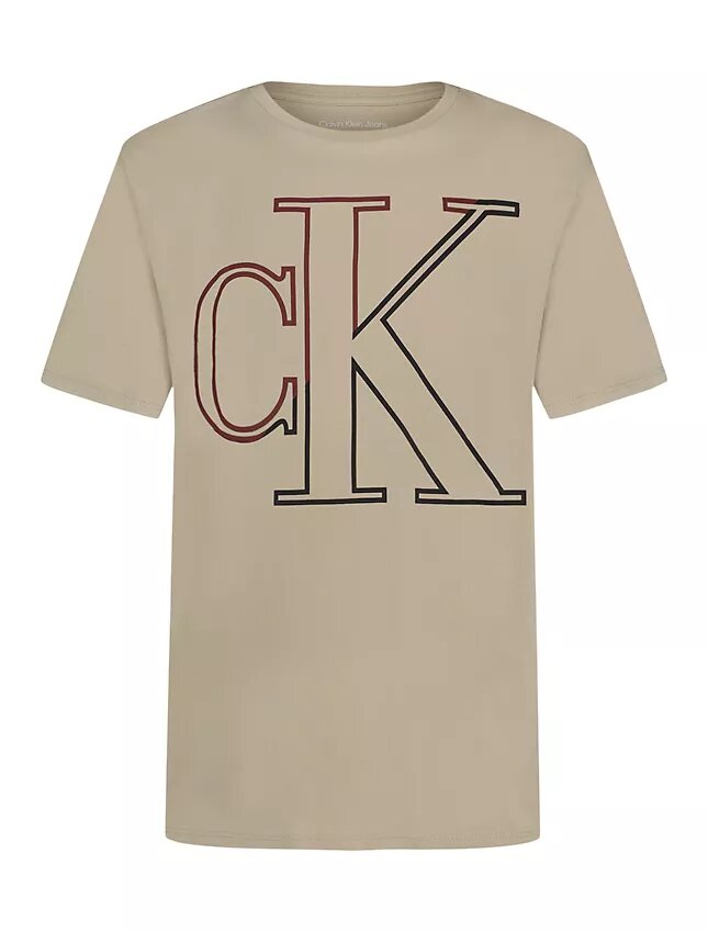 T-shirt de gola redonda com Monogram oversized para meninos T-shirt de gola redonda com Monogram oversized para meninos