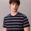 T-shirt de gola redonda com riscas Liquid Touch T-shirt de gola redonda com riscas Liquid Touch