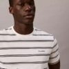 T-shirt de gola redonda com riscas Liquid Touch