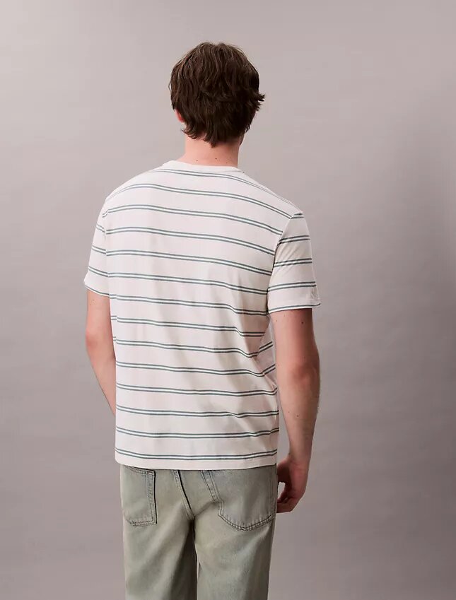 T-shirt de gola redonda com riscas Liquid Touch T-shirt de gola redonda com riscas Liquid Touch