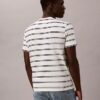 T-shirt de gola redonda com riscas Liquid Touch