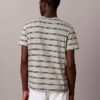 T-shirt de gola redonda com riscas Liquid Touch