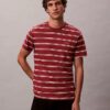 T-shirt de gola redonda com riscas Liquid Touch T-shirt de gola redonda com riscas Liquid Touch