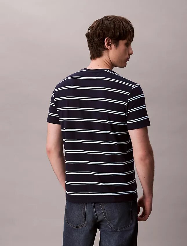 T-shirt de gola redonda com riscas Liquid Touch T-shirt de gola redonda com riscas Liquid Touch