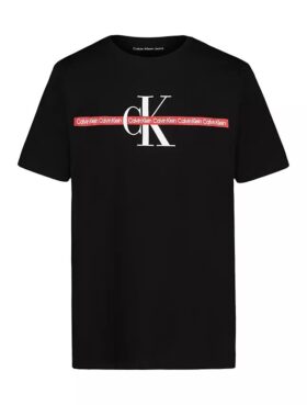 T-shirt de gola redonda com riscas Monologo para meninos