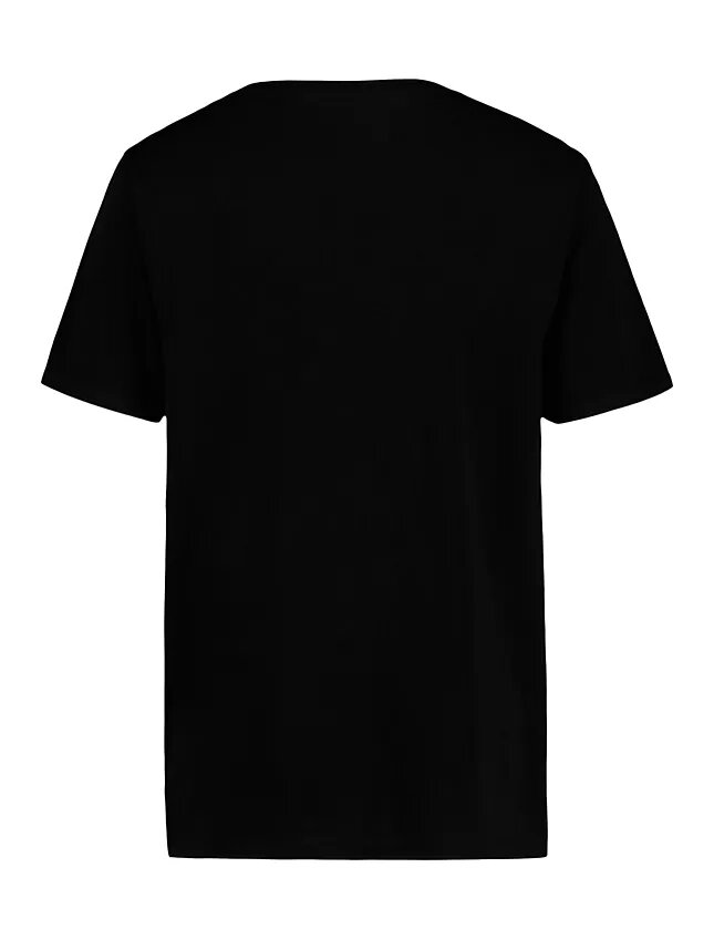 T-shirt de gola redonda com riscas Monologo para meninos T-shirt de gola redonda com riscas Monologo para meninos