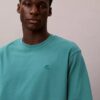 T-shirt de gola redonda descontraída com logótipo de arquivo