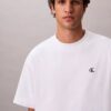 T-shirt de gola redonda descontraída com logótipo de arquivo T-shirt de gola redonda descontraída com logótipo de arquivo