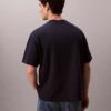 T-shirt de gola redonda descontraída com logótipo de arquivo T-shirt de gola redonda descontraída com logótipo de arquivo