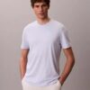 T-shirt de gola redonda em algodão Supima