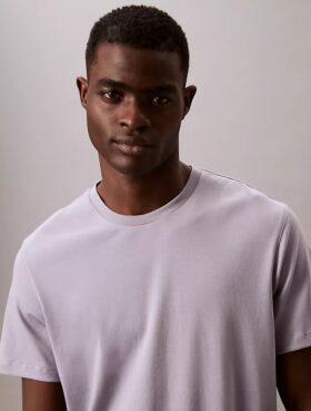T-shirt de gola redonda em algodão Supima