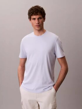 T-shirt de gola redonda em algodão Supima