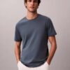 T-shirt de gola redonda em algodão Supima T-shirt de gola redonda em algodão Supima