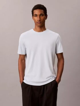 T-shirt de gola redonda em algodão Supima