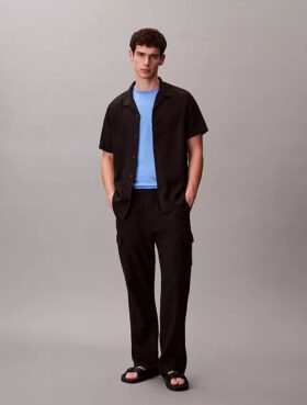 T-shirt de gola redonda em algodão Supima