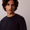 T-shirt de gola redonda em algodão Supima