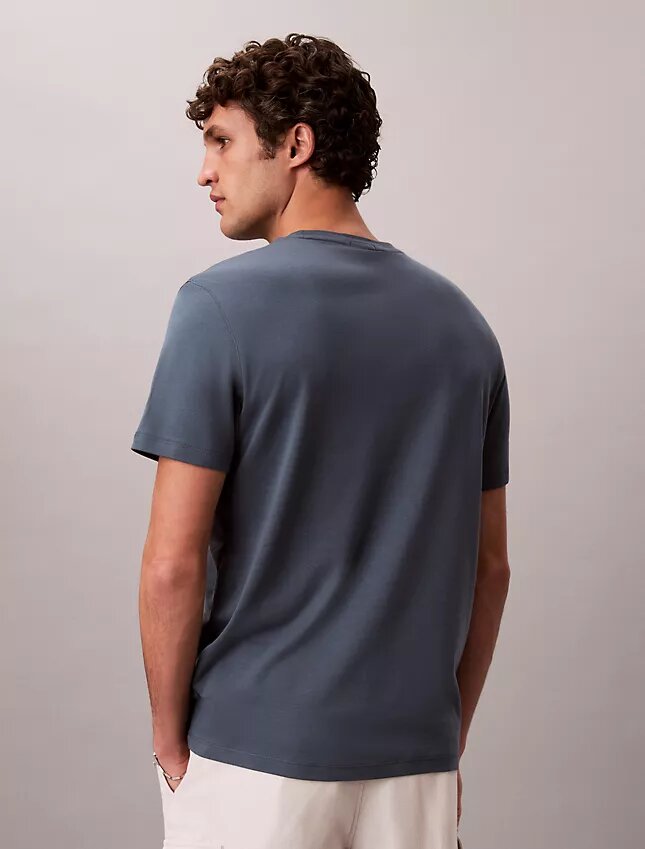 T-shirt de gola redonda em algodão Supima T-shirt de gola redonda em algodão Supima