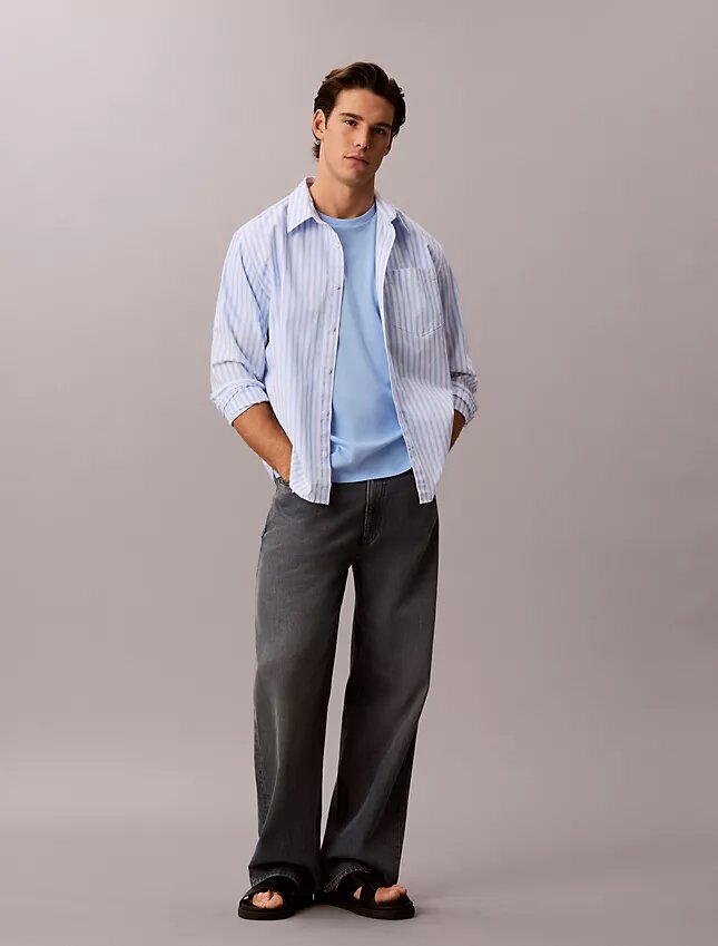 T-shirt de gola redonda em algodão Supima T-shirt de gola redonda em algodão Supima