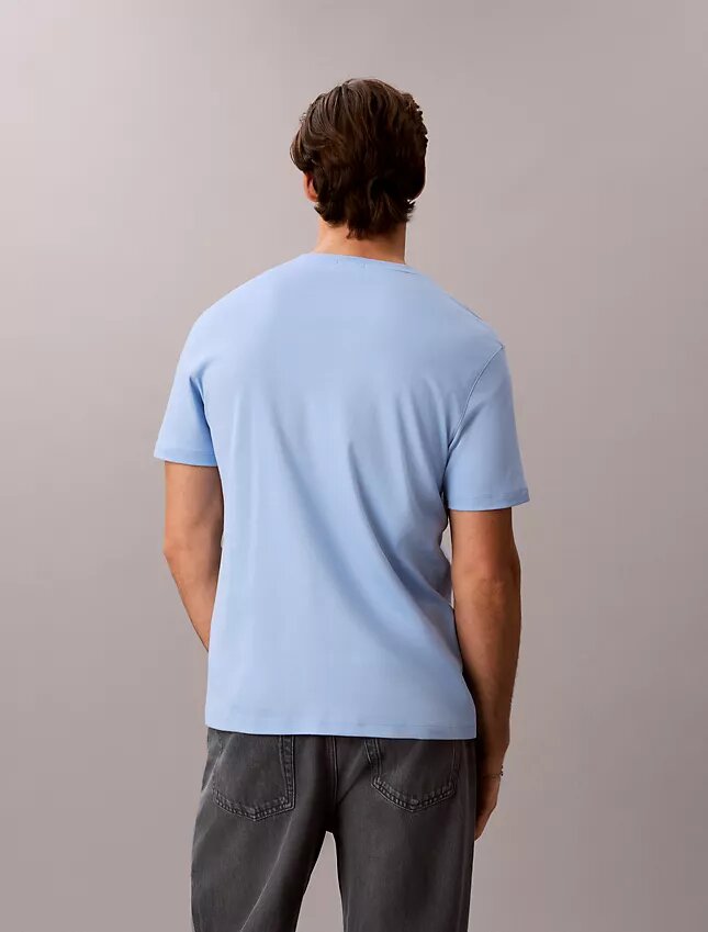 T-shirt de gola redonda em algodão Supima T-shirt de gola redonda em algodão Supima