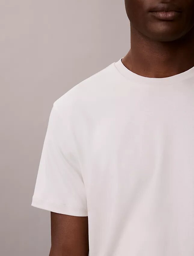 T-shirt de gola redonda em algodão Supima T-shirt de gola redonda em algodão Supima